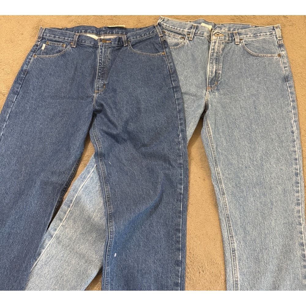 Carhartt Jeans Mens 38x34 Lot of 2 Relaxed Straight Traditional Fit New